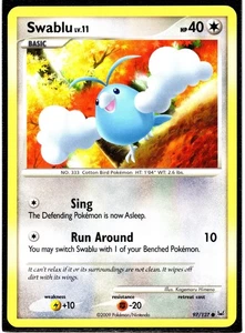 Pokemon Platinum Edition Common Card - Swablu 97/127 - Picture 1 of 2