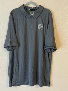 Men’s 3XL NWOT Vegas Golden Knights Fanatics Authentic Pro Polo Shirt Gray - Picture 1 of 10