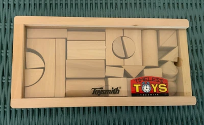 Mini Architect 27 Blocks set wood Toysmith Timeless Toys HTF wooden unused - Image 1 of 4