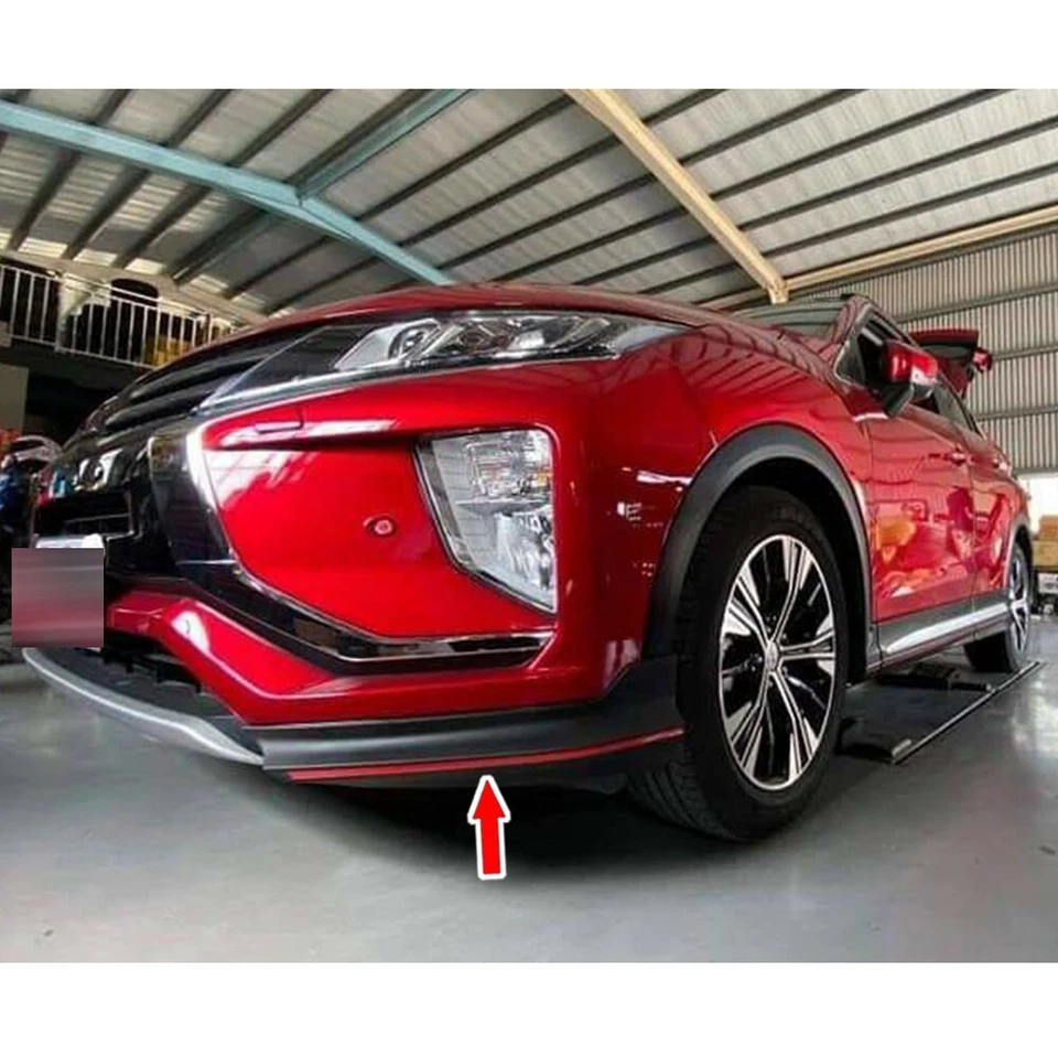 Unpainted For Mitsubishi Eclipse Cross 5DR Front Side Bumper Lip Splitter 2019 Foto 1 de 4