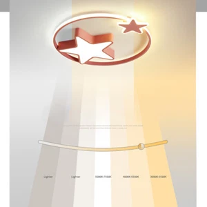 Moderne Kreative Stern Decke Lampe LED Decke Lampe Mit Fernbedienung Wohnzimmer - Bild 1 von 22