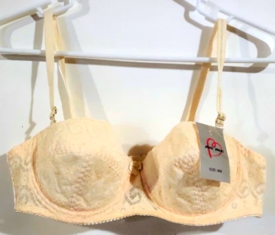 Sujetador 36B Rosa Perla Ligeramente Forrado Con Aros Cobertura Completa Multivía Demi Cup Foto 1 de 4