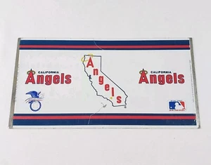 VINTAGE 1984 California Angels Baseball Blechdose Coin Bank Plate RAR - Bild 1 von 8