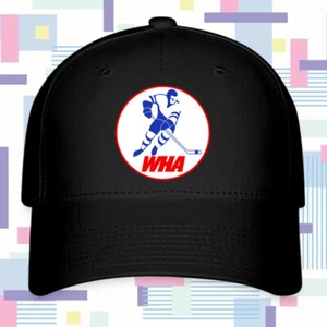 WHA World Hockey Association Logo Hat Twill Cap Baseball Cap Size S/M & L/XL - Picture 1 of 4