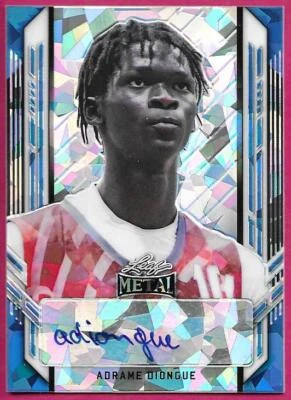 2022 Leaf Metal Basketball ADRAME DIONGUE Blue ARC Rookie Autograph 9/25 - Image 1 of 2