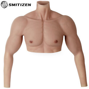 SMITIZEN Silicone Muscle Suit ith Arm Fake Chest for Men Costume for Cosplay 