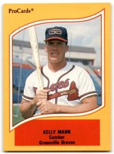 1990 PROCARDS A AND AA KELLY MANN GREENVILLE BRAVES #63