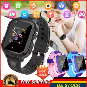 Kinder Telefonuhr Smartwatch SOS LBS 2G Uhr SIM Q12 Wasserdicht Kids Armbanduhr. - Zdjęcie 1 z 13