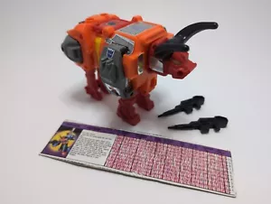 Transformers G1 Predacon Tantrum with Tech Spec Vintage Hasbro 1986 Incomplete - Picture 1 of 20