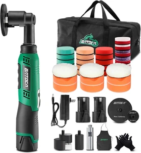 S6 Micro Cordless Polisher for Car Detailing, 2X2.0Ah Batteries, 0Mm Rotary Buff - Picture 1 of 7