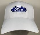 Ford White Cap Mustang Truck Driving Race Car Auto Hat Speed Fast
