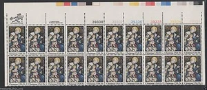 US #1842 15c Plate Block of 20 1980 Madonna & Child Stained Glass MNH - Picture 1 of 1