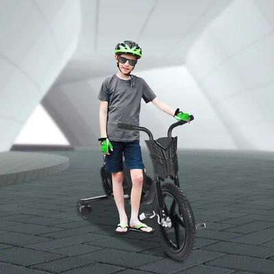 Drift Dreirad Pedal Drift Trike Drift Kart für Kinder, Pedal Go Kart Schwarz - Bild 1 von 4