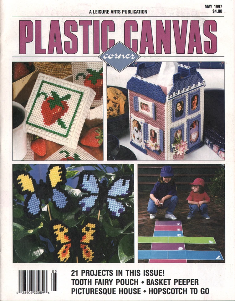 Plastic Canvas Pattern Magazine, May 1997, Includes 21 Projects to Make - Image 1 of 1