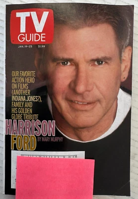 TV Guide Magazine January 19-25 2002 Harrison Ford - Image 1 of 2
