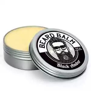 BÁLSAMO PARA BARBA 4 OZ (ÁMBAR NEGRO) ACONDICIONADOR NATURAL Y VEGETARIANO - Imagen 1 de 3