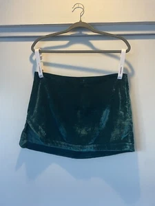 Neu mit Etikett Free People Minirock grün Samtschlitz Größe 8 Beschreibung lesen - Bild 1 von 9