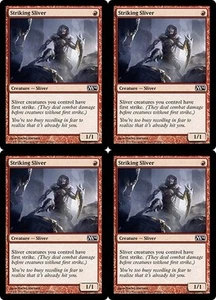 MTG - 4x STRIKING SLIVER - M14/Core Set 2014 (C) - Picture 1 of 1