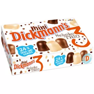 Dickmanns Minis Schoko Trio 24 kleine Schaumküsse 3fach sortiert 200g - Bild 1 von 1