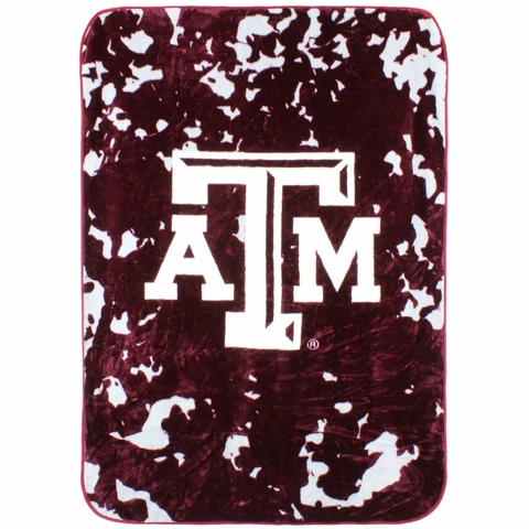 Texas A&M Aggies Throw Blanket / Bedspread, 63" x 86" Cover