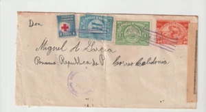 Postal History Tegucigalpa Honduras / Panama canal / WW2 1944 Censored - Picture 1 of 2