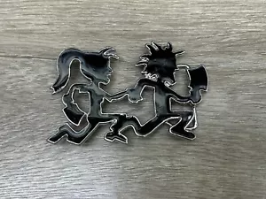 Insane Clown Posse Hatchetman & Hatchetgirl Juggalo Black Belt Buckle - Picture 1 of 9
