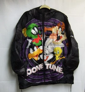 Looney Tunes Puffer Jacket Mens Size XXL With Hood - Picture 1 of 4