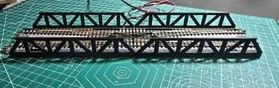 1/160th N Scale Kato Dual Track Bridge Tressles Pair Black Free Shipping  - Image 1 of 4