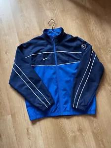 Vintage Y2K Nike Light Zip Windbreaker Track Jacket Size M/L Blue - Picture 1 of 10