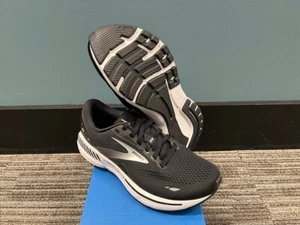 Women's Size 10 Wide Brooks Adrenaline GTS 23 Running Shoes New In Box Blk/White - Picture 1 of 5