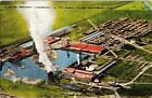 Major Industry Lumbering Pacific Northwest Aerial Lumber Mountain Mills Postcard