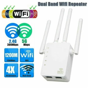 WLAN Repeater Router Range WIFI Wzmacniacz sygnału Access Point Booster 1200Mbps - Zdjęcie 1 z 18