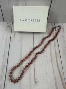 17”, Graduated Genuine Baroque Amber Necklace - Picture 1 of 6