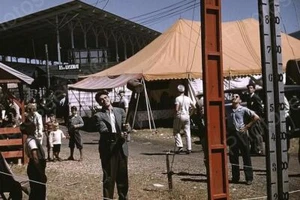 Vermont Test Your Strength Game 1940s Professional Photo Lab Reprint - Picture 1 of 1