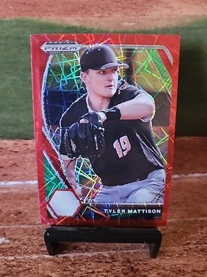 2021 Panini Prizm Draft Picks Prizm Red Velocity Tyler Mattison #PDP104 - Image 1 of 2