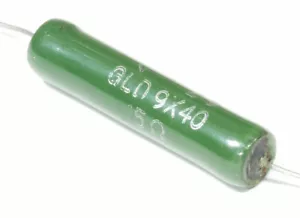 Krah 15R Ohm GLD Axial Lead Resistor Enameled / Widerstand glasiert Ø9.4x40.8mm - Bild 1 von 1