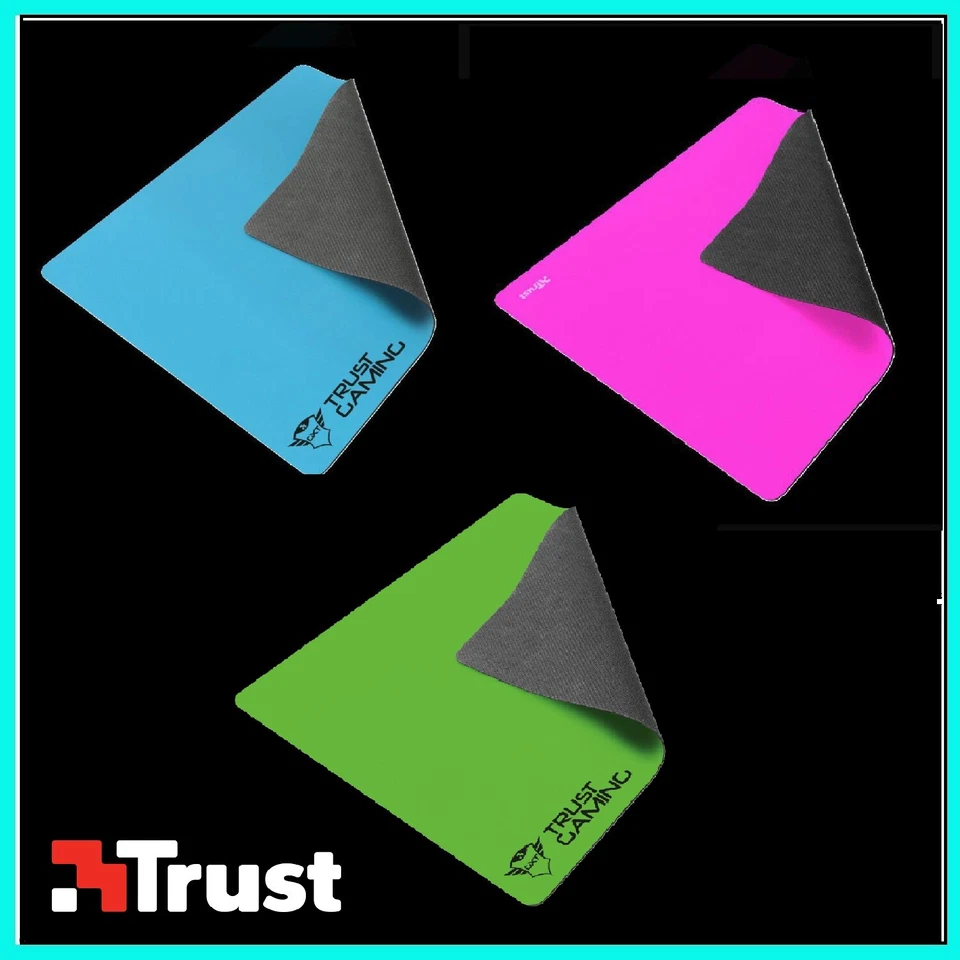 TRUST MOUSEPAD TAPPETINO TAPPETO MOUSE PAD PER TASTIERA DA GAMING NERO SCRIVANIA - Immagine 1 di 1