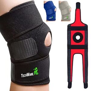 TechWare Pro Knee Brace Support - Knee Braces for Knee Pain. Relieves ACL, LCL,