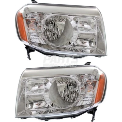 New Set of 2 Headlight Lens And Housing Left & Right Fits 2009-2011 Honda Pilot - Image 1 of 4