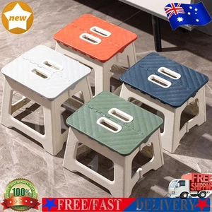 Camping Stool Lightweight Fishing Stool with Handle for Kitchen Bathroom Bedroom - Picture 1 of 30