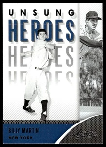 2021 Panini Absolute Unsung Heroes Billy Martin New York Yankees #UH-2 - Picture 1 of 2