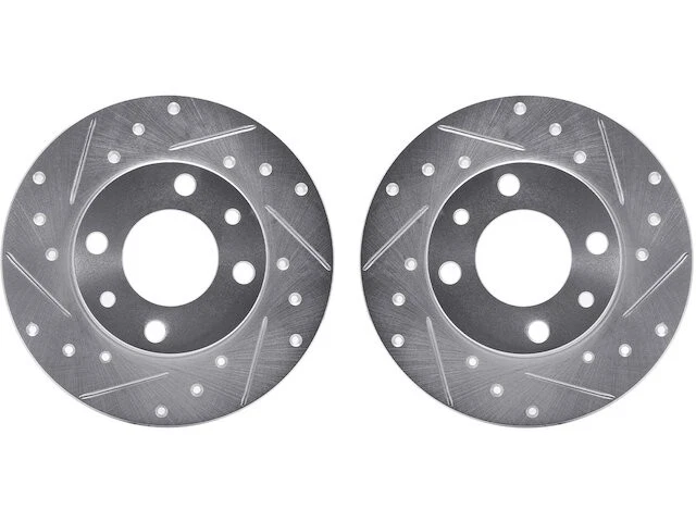 Rear Brake Rotor Set 49KBKX22 for Bertone X 1/9 1984 1985 1986 1987 1988 - Image 1 of 1