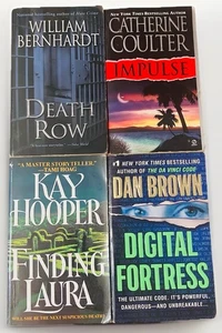 Thriller Paperback Book Lot of 4 (VG): Dan Brown, Kay Hooper, Coulter, Bernhardt - Foto 1 di 17