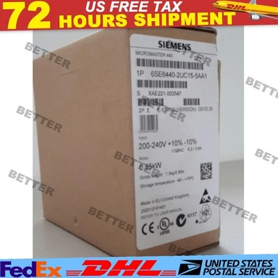 New Siemens 6SE6420-2UC15-5AA1 6SE6 420-2UC15-5AA1 MICROMASTER420 without filter - Image 1 of 4