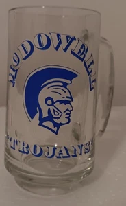McDowell Trojans Glass Mug - excellent condition - Picture 1 of 4