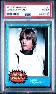 1977 Topps Star Wars Luke Skywalker #1 Rookie RC PSA 4 VG-EX - Picture 1 of 2