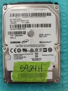 Samsung SpinPoint M8 ST1000LM024 1TB 2.5" SATA II Laptop Hard Drive **5924H** - Photo 1/2