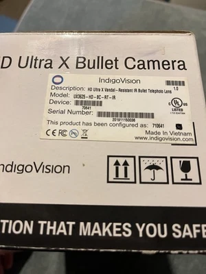 Indigo HD Ultra X Vandal Resistant IR Bullet Telephoto Lens UX3625-HD-BC-RT-IR - Image 1 of 4