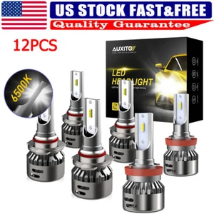 Replace Halogen High Beam Low Beam LED 9005 9006 H11 H9 H8 Head Lamps Headlight - Picture 1 of 11