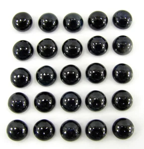 32.85 Ct Natural Blue Sapphire Loose Gemstone 6 mm Cabochon 25 Pcs Lot - 64970 - Picture 1 of 5